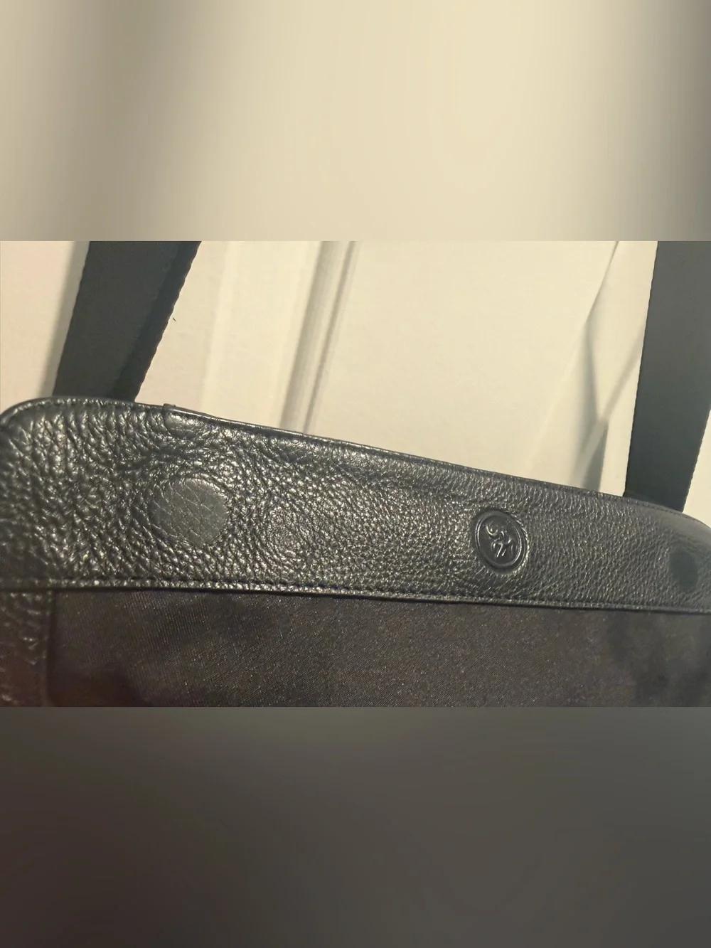 Emanuel Genuine Leather Messenger Bag Black Crossbody Laptop Travel Hand Made